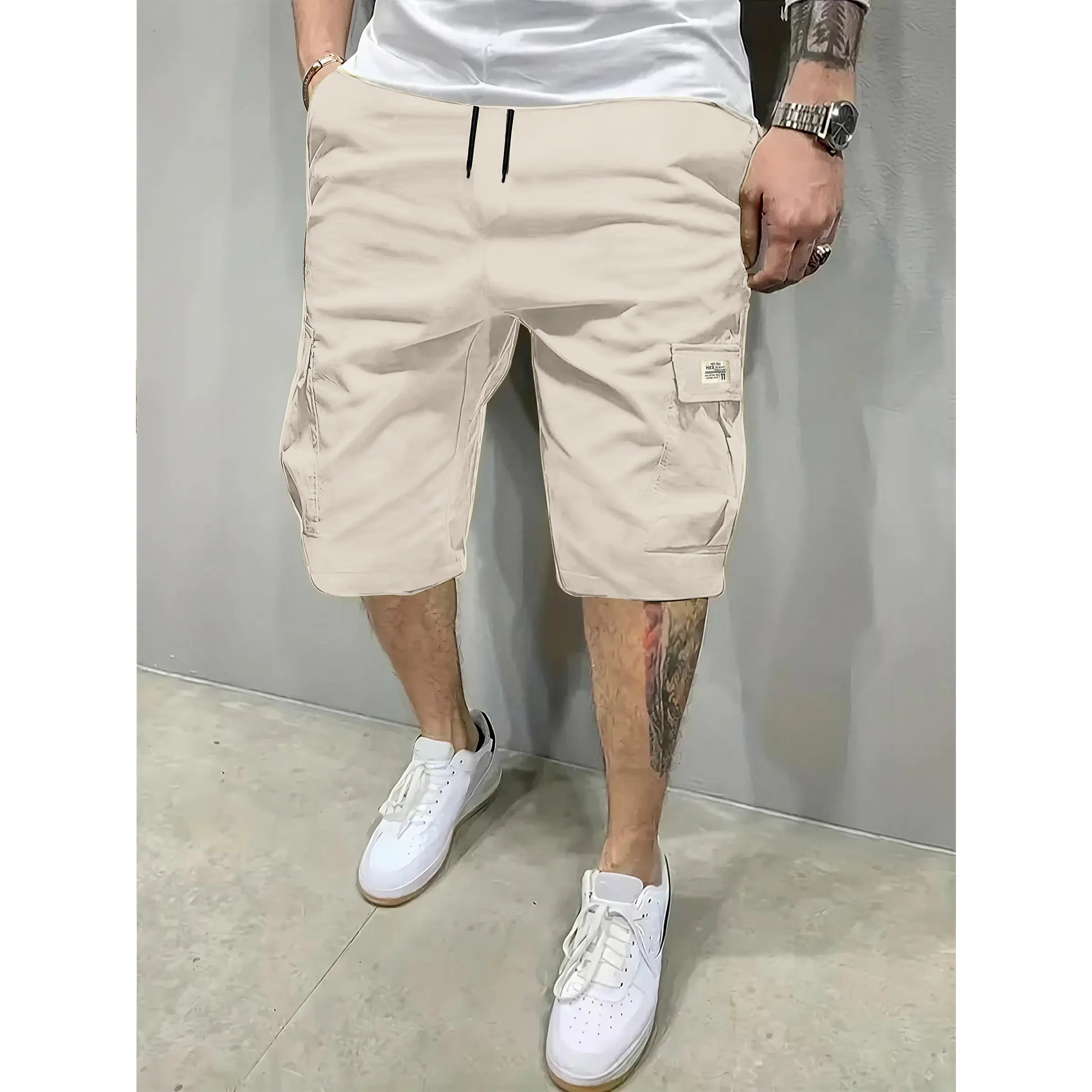 Shorts respirants en lot de 3 pour hommes avec cordon de serrage et poches