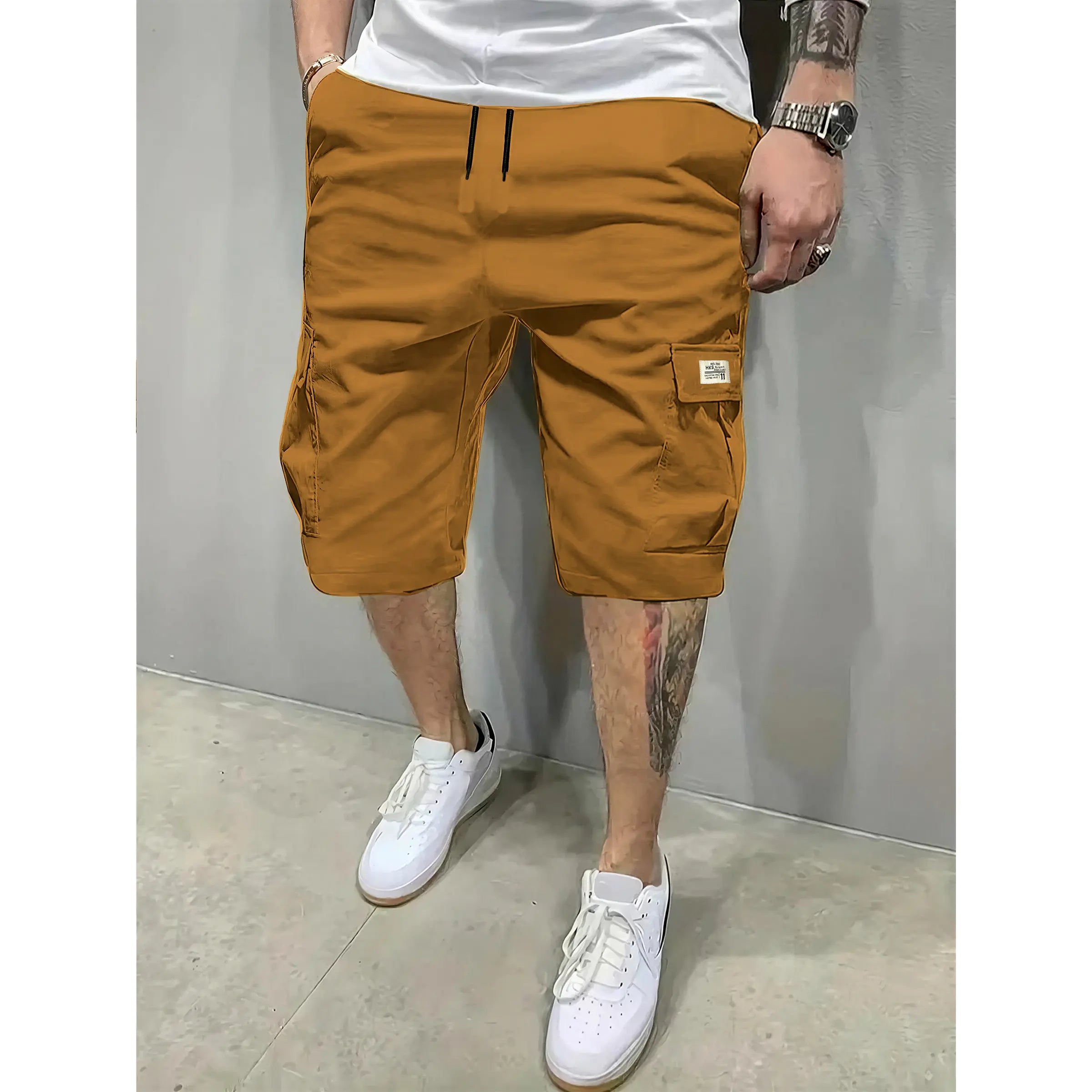 Shorts respirants en lot de 3 pour hommes avec cordon de serrage et poches