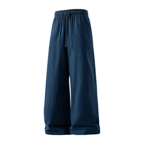 Lightweight Linen Cotton Pants with Drawstring Waist