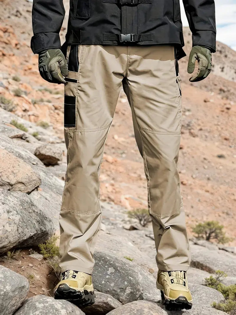 Khaki tactical pants outdoors