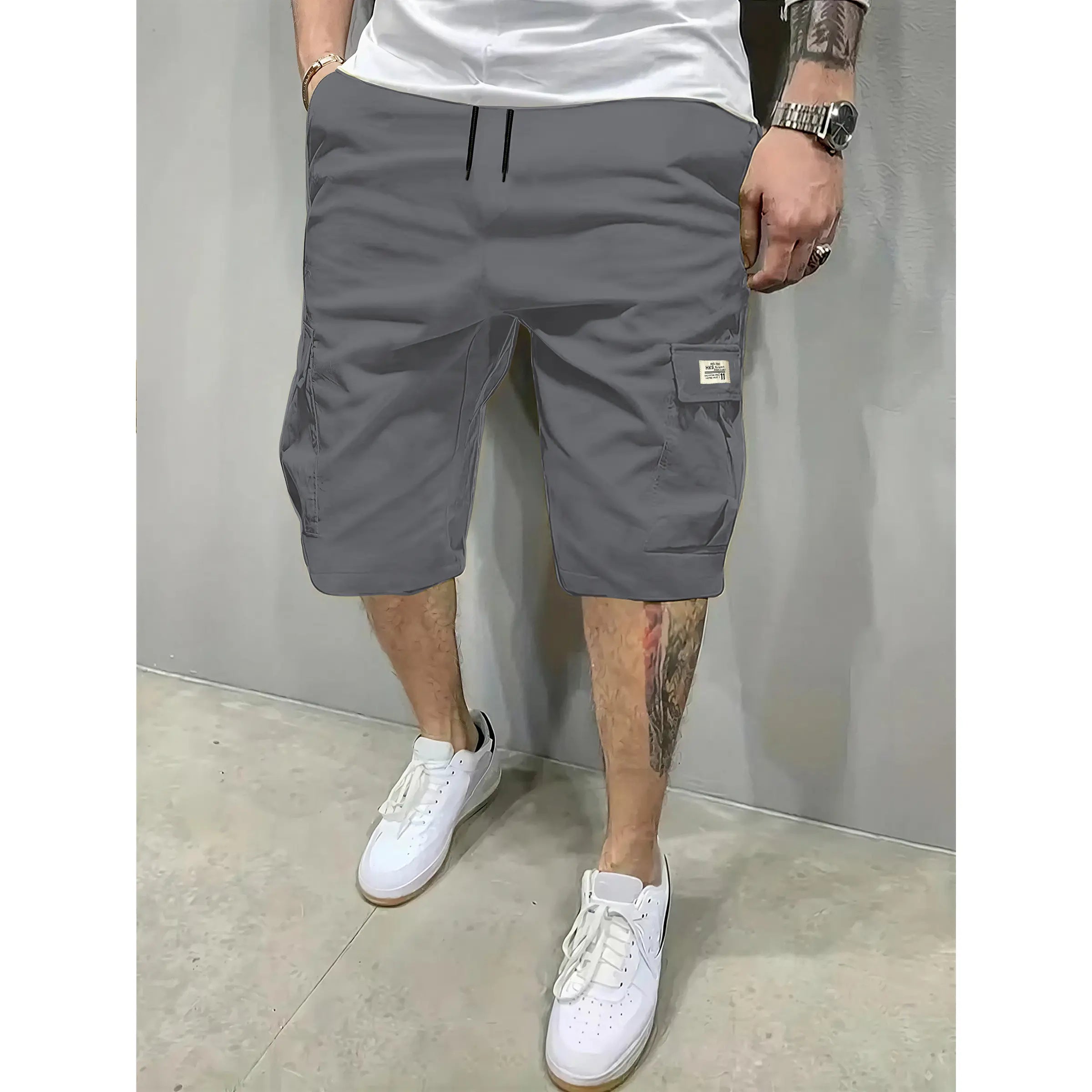 Men’s 3-Pack Breathable Drawstring Shorts with Pockets