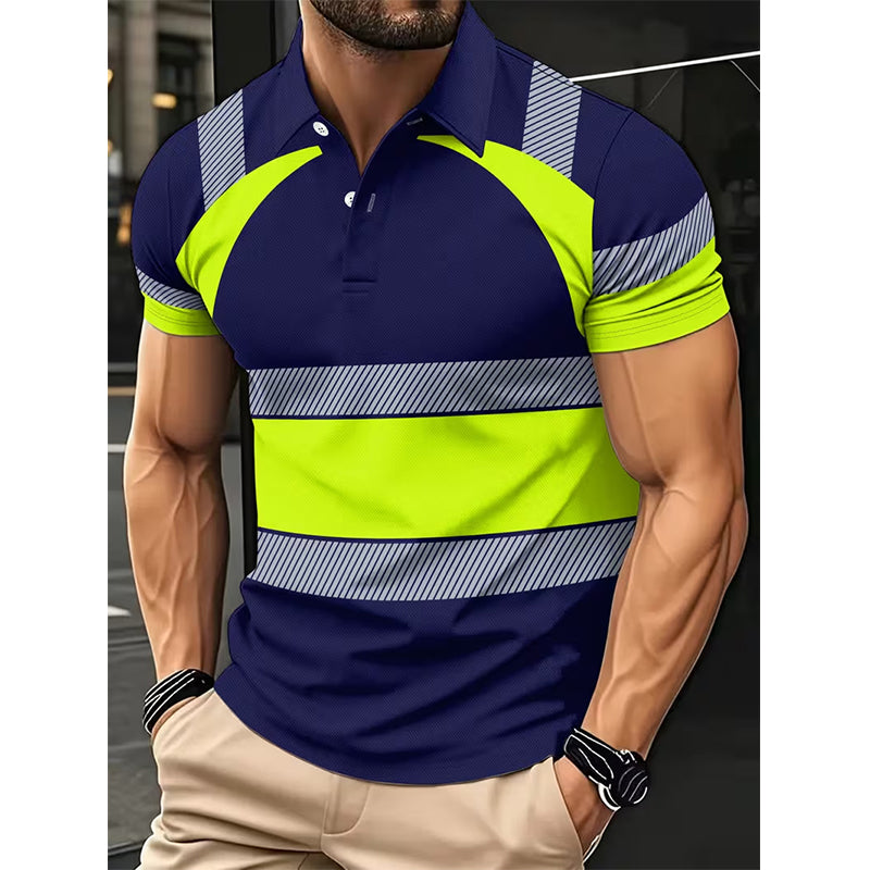 Men's High Visibility Reflective Short Sleeve Shirt