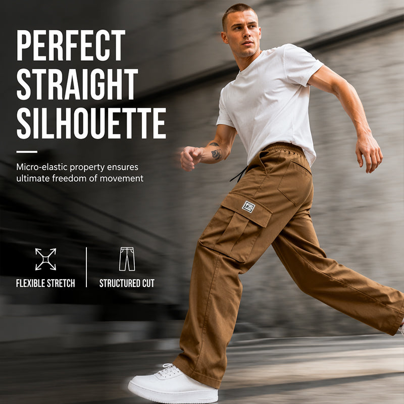 Pantalones cargo informales y holgados para hombre