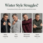 Men's False Two-Piece Long Sleeve Top